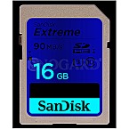 16GB SanDisk Extreme SDHC Video 90MB/s UHS-I  SDSDXNE-016G-GNCIN