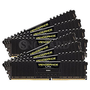 128GB Corsair CMK128GX4M8B3000C16 Vengeance LPX DDR4-3000 Kit Black