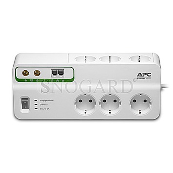 APC Surge Protector Home/Office 6-fach