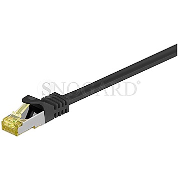 Goobay RNS-RJ45 Patchkabel S/FTP (PiMF), m.CAT 7 Rohkabel 30m schwarz