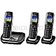 Panasonic KX-TGJ323GB schnurloses Trio-DECT Telefon mit AB, schwarz