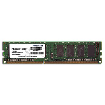 8GB Patriot DDR3-1600 CL11