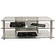 VCM TV-Rack Zumbo aluminium / klarglas