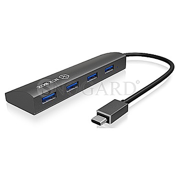4 Port Icy Box IB-AC6405-C USB 3.0 Type-C