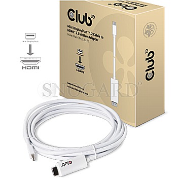 Club3D CAC-1173 Mini DisplayPort > HDMI 2.0 3D 4K60Hz aktiv 3m retail