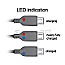 DeLock USB micro-B/USB-A 1.5m Ladekabel LED Anzeige