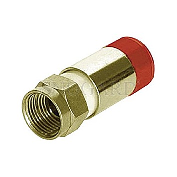 Megasat F-Kompressionsstecker 7.5mm HQ rot