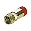 Megasat F-Kompressionsstecker 7.5mm HQ rot