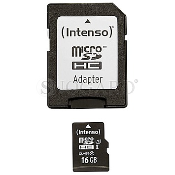 16GB Intenso MicroSDHC UHS-I