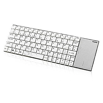 Rapoo E2710 Wireless Multimedia Touch Keyboard weiss