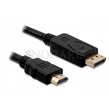 DeLOCK 82587 Displayport -> HDMI 4K UHD 2m schwarz