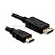 DeLOCK 82587 Displayport -> HDMI 4K UHD 2m schwarz