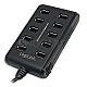 10 Port LogiLink UA0125 10P Hub USB 2.0 schwarz