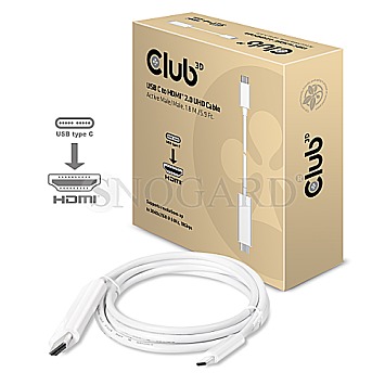 Club3D CAC-1514 USB 3.1 Typ C > HDMI 2.0 UHD 1.8m aktiv
