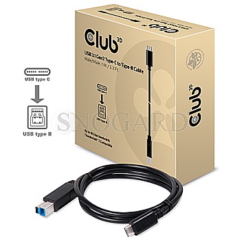 Club3D CAC-1524 USB 3.1 Gen2 Typ-C zu Typ-B 1m