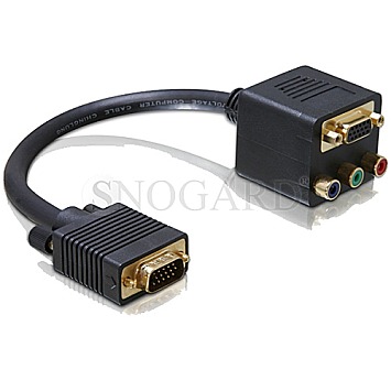 DeLOCK 65059 VGA auf Cinch Adapter 20cm schwarz