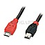 Lindy 31718 USB 2.0 OTG Micro-B/Mini-B 1m schwarz