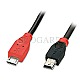 Lindy 31718 USB 2.0 OTG Micro-B/Mini-B 1m schwarz