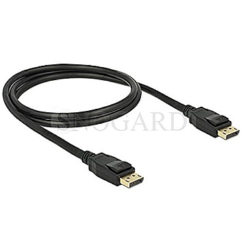 DeLOCK 83805 Displayport 1.2 Kabel 4K 1m schwarz