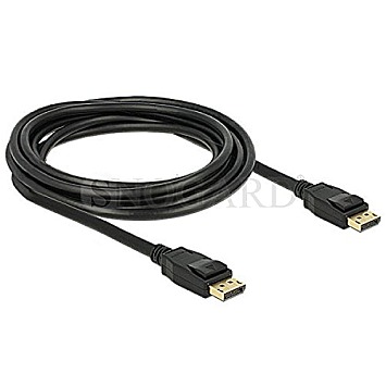 DeLOCK 3m Displayport 1.2 Kabel 4K schwarz