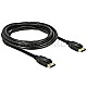 DeLOCK 83807 Displayport 1.2 Kabel 4K 3m schwarz
