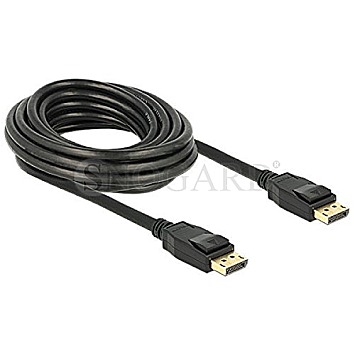 DeLOCK 83808 Displayport 1.2 Kabel 4K 5m schwarz