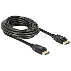 DeLOCK 83808 Displayport 1.2 Kabel 4K 5m schwarz