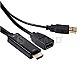 Club 3D CAC-2330 Adapter HDMI -> DisplayPort 4K 18cm schwarz