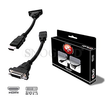 Club 3D CAC-HMD>DFD HDMI / DVI Adapter Kabel 18cm schwarz