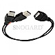 Allnet USB 2.0 Daten Power Kabel 10cm schwarz