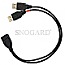 Allnet USB 2.0 Daten Power Kabel 10cm schwarz