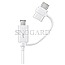 Samsung Datenkabel Micro-USB zu USB-A inkl. USB Typ-C Adapter white