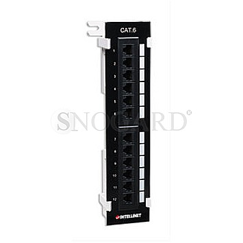 Intellinet Patch Panel 12-Port Cat6 Wallmount