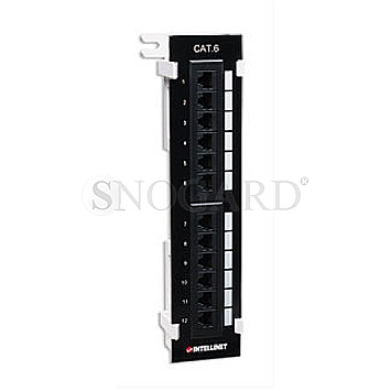 Intellinet Patch Panel 12-Port Cat6 Wallmount