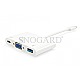 Equip USB Type-C 3.0 VGA/USB3.0 Port Replikator