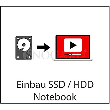 Serviceleistung Einbau SSD, HDD, AKKU Notebook ohne Wartungsklappe