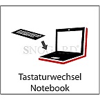 Serviceleistung Tastaturtausch Notebook ohne verschraubter Tastatur