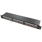 LogiLink NP0048 Patchpanel 19" 24-Port CAT 6E schwarz