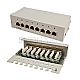 LogiLink NP0016A Patchpanel 8-Port CAT 6 grau