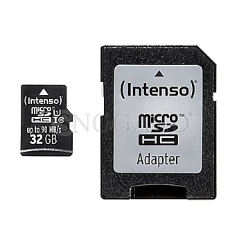 32GB Intenso microSDHC Professional Kit Class 10