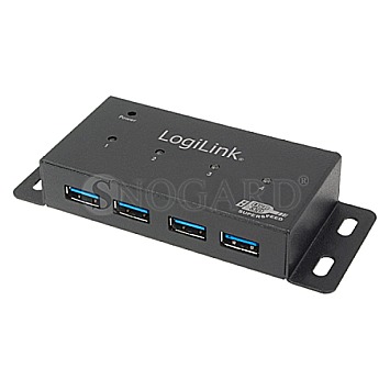 LogiLink USB 3.0 HUB 4-Port Metall  inkl. Netzteil