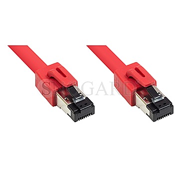 Good Connections RNS-RJ45 Patchkabel S/FTP (PiMF) CAT8 1m rot