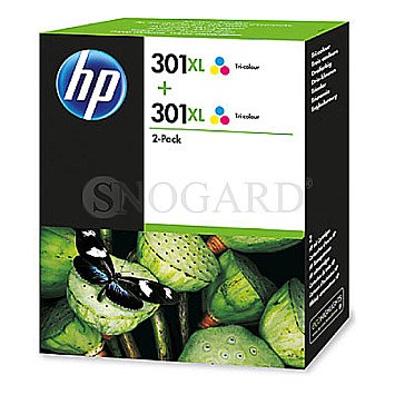 HP 301XL 2-pack Tri-color