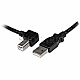 StarTech.com 3m USB 2.0 Typ A auf B  links gewinkelt schwarz