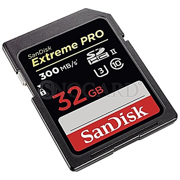 32GB SanDisk Extreme PRO SDHC UHS-II U3 Class 10