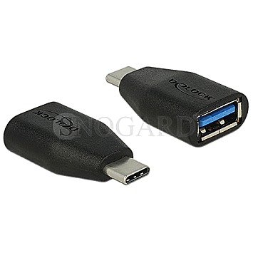 DeLOCK 65519 Adapter USB-C Stecker > USB 3.0-A Buchse schwarz