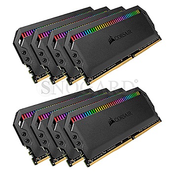 64GB Corsair CMT64GX4M8X3600C18 Dominator Platinum RGB DDR4-3600 Black Kit