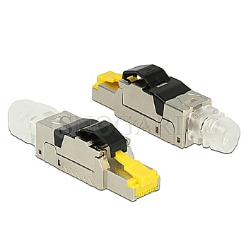 DeLOCK 86285 RJ45 Stecker feldkonfektionierbar CAT6A Metall