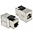 DeLOCK 86166 Keystone Modul CAT6A 2xRJ45 Buchse silber