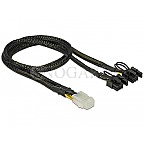 DeLOCK 85455 6pin PCIe Buchse auf 2x 6/8pin PCIe Stecker 30cm